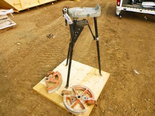 Portable Tri-Stand Pipe Vise, 1/8 In. to 6 In. Pipe Capacity, c/w Pipe Bender (S-1-1)