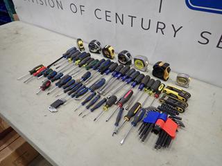 Qty Of Measuring Tapes, Allen Keys And Screwdrivers (NE Floor)