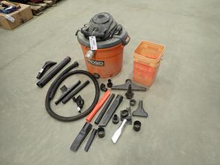 Ridgid 60L, 120V, Shop Vac C/w Attachments (NE Floor)