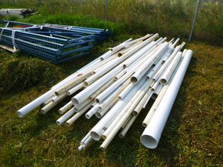 Qty of Assorted Plastic Pipe (West Fence)