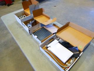 (1) Kohler Center Set Lavatory Set, (1) Baril 2-Piece Roman Bath Rub Filler w/ Hand Shower, (1) Delta Shower Head Etc (E1)