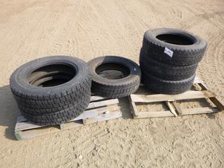 (3) Aeolus HN366 225/70R19.5 Tires, (2) Aeolus ADW82 225/70R19.5 Tires, (1) Sailun S740 225/70R19.5 Tire