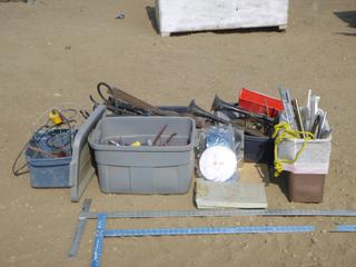 Qty of Misc. Items Includes Hand Tools, Grinding Discs, Weigh Scale and Other Assorted Items (H)