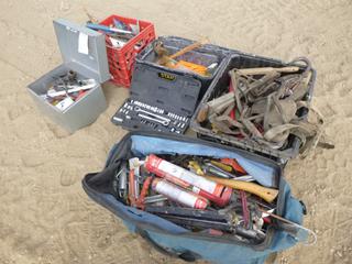 Qty of Misc. Hand Tools Includes Incomplete Socket Set, Hammers, Brushes and Other Assorted Tools (H)