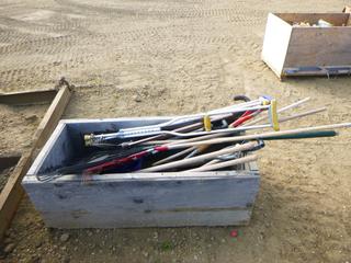 Qty of Assorted Rakes and Shovels C/w Crate