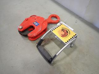 Powerfist 2 Ton Lifting Clamp C/w Gorilla Gripper Panel Carrier (C-1)