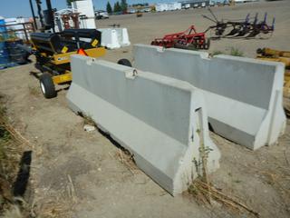 Concrete Jersey Barrier 118 In. Length, 24 In. Wide, Control # 9148.