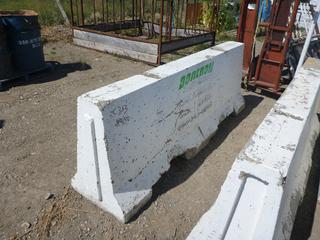 Concrete Jersey Barrier 8 Ft. Length x 22 In. Wide, Control # 9150.