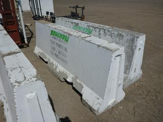 Concrete Jersey Barrier 8 Ft. Length x 22 In. Wide, Control # 9152.