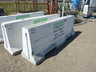 Concrete Jersey Barrier 8 Ft. Length x 22 In. Wide, Control # 9151.