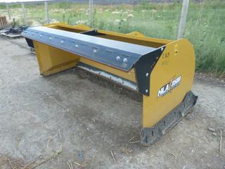 HLA 3500 Snow Pusher 8 Ft Wide Skid Steer Attachment, Control # 9161.