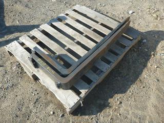 Set of 42 In. Pallet Forks with 200 16 Lift, Control # 9196.