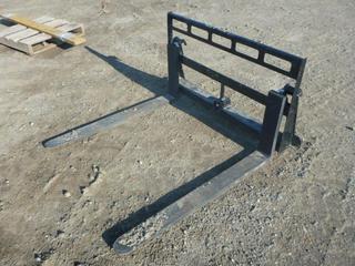 John Deere Pallet Forks 42 Inv. Length 1500 LB Lift, Control # 9198.