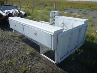 Welding Skid/Service Body c/w (3) Compartments, Approximately 8 Ft. L x 68 In. W x 36 In. H, Control # 9213.