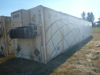 53 Ft. HC Storage Container c/w Carrier Heater, # 735348  *Heater Starts And Runs.*