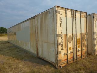 53 Ft. HC Storage Container c/w Carrier Heater # 735404  *Heater Starts And Runs.*