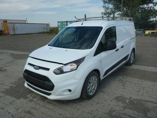 2015 Ford Transit Connect Cargo Van c/w 2.5L 4 Cyl., Auto, A/C, Built In Shelf, Roof Rack, 215/55R16 Tires, Showing 271,508 Kms, VIN NM0LS7F75F1201204