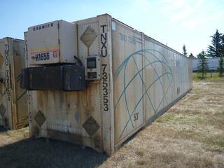 53 Ft. HC Storage Container c/w Thermo King Heater # 735353.  *Heater Starts.*