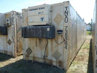 53 Ft. HC Storage Container c/w Thermo King Heater # 735294.  *Heater Starts.*