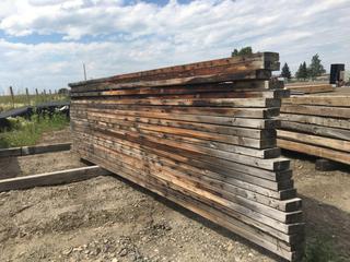 Quantity of Used 2 In. x 4 In. Wooden Trusses 20 Ft. Length x 26 Inv. Height, Control # 9025.