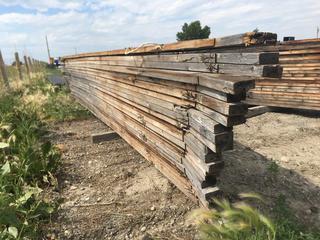 Quantity of Used 2 In. x 4 In. Wooden Trusses 20 Ft. Length x 26 Inv. Height, Control # 9026.