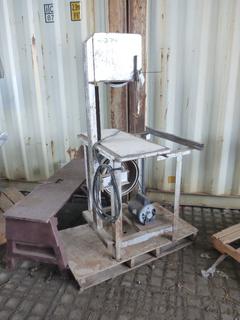 Band Saw w/ CGE 3/4 Hp Motor and Wooden Stand.