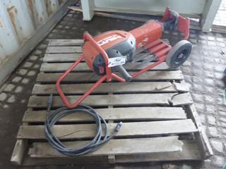 Hilti TE 3000-AVR Jack Hammer on Rolling Stand c/w 4 Bits.