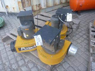 (3) Plymovents 2100 for Welding Smoke.