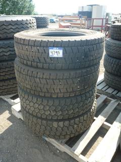 (2) Continental HDR Tires 225/70 R19.5, (1) Toyo M608 M+S Tire 225/70 R19.5 125/123L and (1) Goodyear G622 RSD M+S Tire 245/70 R19.5.