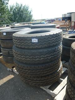 (4) Bridgestone Radial Tires R 250 11R22.5.