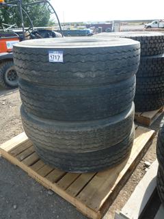 (4) Bridgestone R195 11 R22.5.