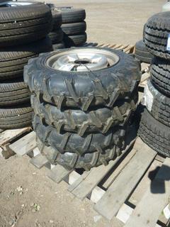 (4) All Traction Field & Road Quad Tires 5-12 w/ Rims.