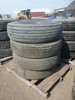 (4) Michelin Tires 11R 22.5 XZA3.