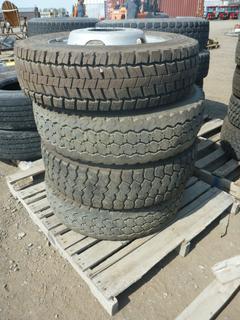 (4) Assorted 70 R19.5 Tires w/ Rims.