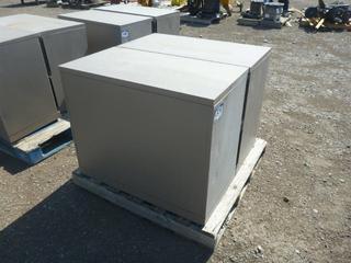 (2) Smed Metal Filing Cabinets 18 In D x 30 In H x 36 In W.