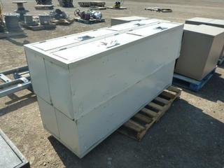 (2) 4 Door Metal Lockers 24 In W x 72 In H x 18 In D (Ea.).