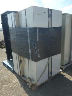 (4) Metal Lockers 6 Ft x 2 Ft x 19 1/2 Ft.