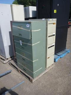 (3) Metal Filing Cabinets, Approximately 28 In x 17 In x 51 In.