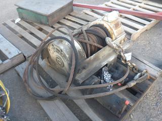 Ramsey Ceiling Hitch/Winch w/ Steel Cable & Hook.