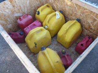 Quantity of Assorted Jerry Cans. *Wooden Crate Not Included*