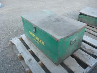 Green Lee Tool Box w/ Porta Power & Hydraulic Bender No. 882.