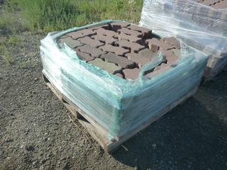 Pallet of Red Interlocking Patio Stone.