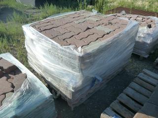 Pallet of Red Interlocking Patio Stone.