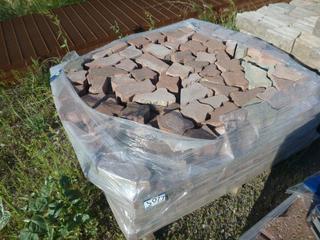 Pallet of Red Interlocking Patio Stone.