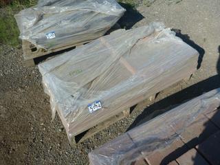 Quantity of Red Patio Stones, Approximately 2 In x 24 In x 24 In.