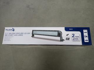 Paladin 21 1/2 In. Dual Row Curved Cree LED Light Bar, 120 Watt, 14400 Lumens.