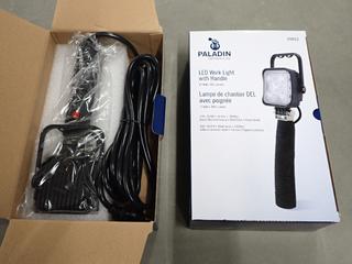 (2) Paladin LED Work Lights with Handle, 15 Watt, 900 Lumens.