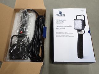 (2) Paladin LED Work Lights with Handle, 15 Watt, 900 Lumens.