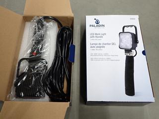 (2) Paladin LED Work Lights with Handle, 15 Watt, 900 Lumens.