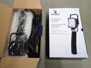 (2) Paladin LED Work Lights with Handle, 15 Watt, 900 Lumens.